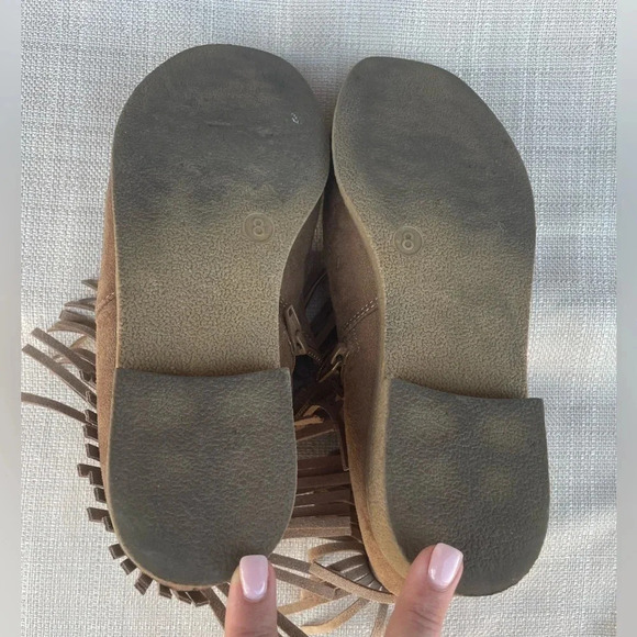 Women's Fringe Ankle Booties - Sz. 8 - Picture 4 of 4